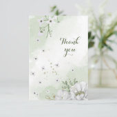 白い花の緑 サンキューカード (スタンド正面)