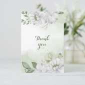 白い花の緑 サンキューカード (スタンド正面)