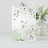 白い花の緑 サンキューカード (スタンド正面)
