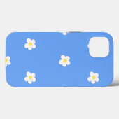 白い花の背景薄紫 Case-Mate iPhoneケース (裏面 (横))