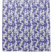 白い花の花の花のシャワーのカーテン シャワーカーテン (正面)