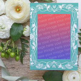 白い花の芸術新様式 母の日 カード