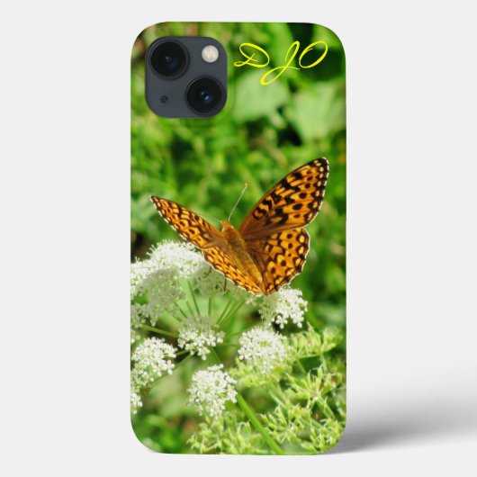 白い花の蝶 Case-Mate iPhoneケース (裏面)