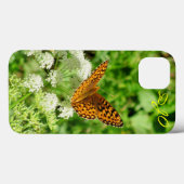 白い花の蝶 Case-Mate iPhoneケース (裏面 (横))