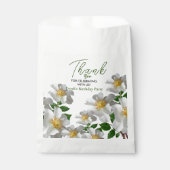 白い花の誕生日 フェイバーバッグ (正面)