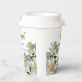 白い花の誕生日 紙コップ (右)