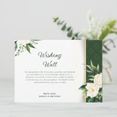 白い花の金ゴールドストライプが良く願う 招待状 (スタンド正面)