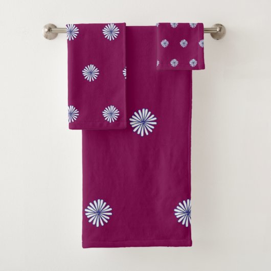 白い花びらの梅のギフト　ホームデコレーション バスタオルセット (インサイチュ)