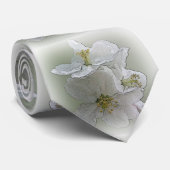 白い花を3つ ネクタイ (ロール)