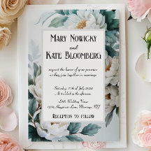 白い花エレガントな結婚式