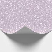 白い花オンラベンダーラッピング紙 ラッピングペーパー (角)