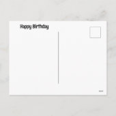 白い花ハッピーバースデー。アネモネ腺症 シーズンポストカード (裏面)