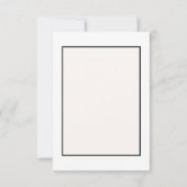 白い花フラットサンキューカード サンキューカード (裏面)