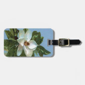白い花マグノリアラゲッジタグ ラゲッジタグ (正面横)