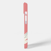 白い花モダンの個人用設定 Case-Mate iPhoneケース (裏面 / 左)