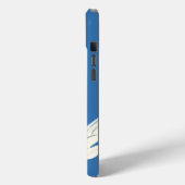 白い花モダンの個人用設定 Case-Mate iPhoneケース (裏面 / 左)