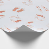 白い花嫁の靴のパターン ラッピングペーパー (角)