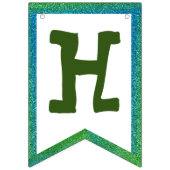 白い花束のバナー バンティングフラッグ (第2の旗)