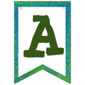 白い花束のバナー バンティングフラッグ (第3の旗)