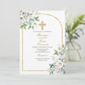 白い花束バプテスマスペインの 招待状 (スタンド正面)