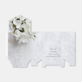 白い花束ロマン結婚ティック フェイバーボックス (折り畳みなし)