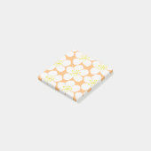 白い花柄 ポストイット (アングル)