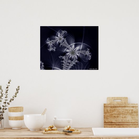 白い花火 ポスター (キッチン)