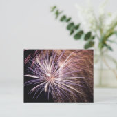 白い花火 ポストカード (スタンド正面)