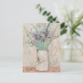 白い花瓶の虹彩 | タデウスマコフスキー ポストカード (スタンド正面)