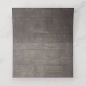 白い花素朴国の文字列ラ結婚イト プレイスカード (内部開封)