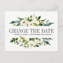 白い花結婚の延期日の変更