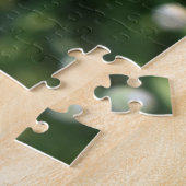 白い花繊細なフローラ花自然写真 ジグソーパズル (側面)