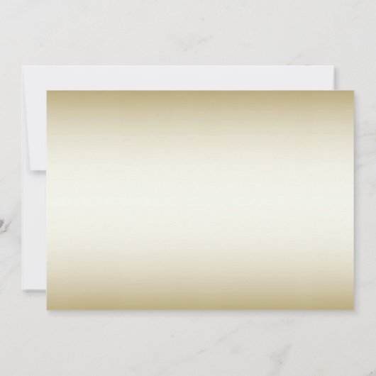 白い花飾り金ゴールド保存日 セーブザデート (裏面)