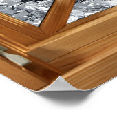 白い花(さくらんぼフェイクの花)、フェイク、窓 ポスター (角)