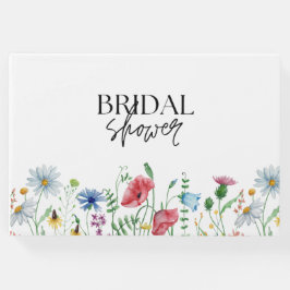 白い花 エステティック ワイルドフラワーズ ブライダル シャワー ゲストブック