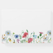 白い花 エステティック ワイルドフラワーズ ブライダル シャワー ゲストブック (裏面)