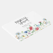 白い花 エステティック ワイルドフラワーズ ブライダル シャワー ゲストブック (コーナー)