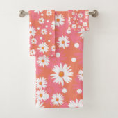 白い花 – オレンジフィールド バスタオルセット (インサイチュ)