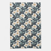 白い花 キッチンタオル (縦)