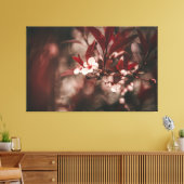 白い花 キャンバスプリント (インサイチュ (リビング))