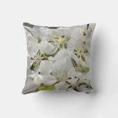 白い花 クッション (裏面)