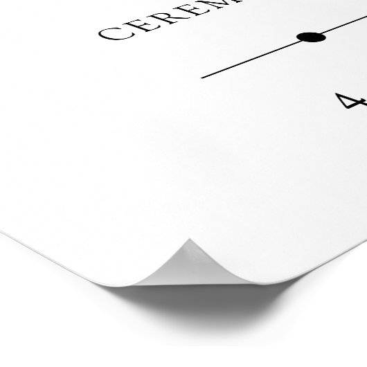 白い花、クリーム色の花結婚、のタイムライン ポスター (角)