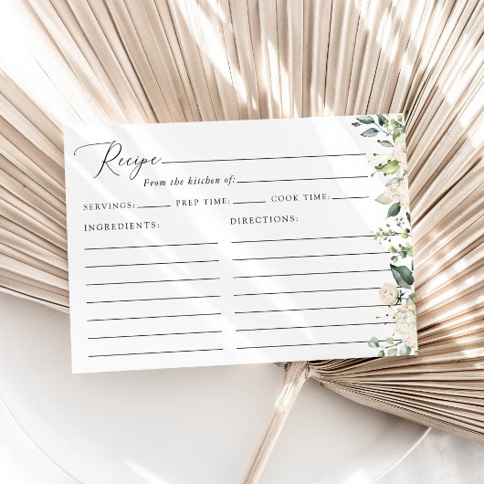 白い花，クリーム色の花，ブライダルシャワーレシピ