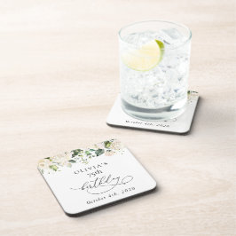 白い花，クリーム色の花，ボホ，誕生日 コースター