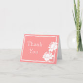 白い花 サンキューカード (正面)