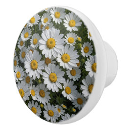 白い花 セラミックノブ