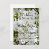 白い花 セーブザデート (正面/裏面)