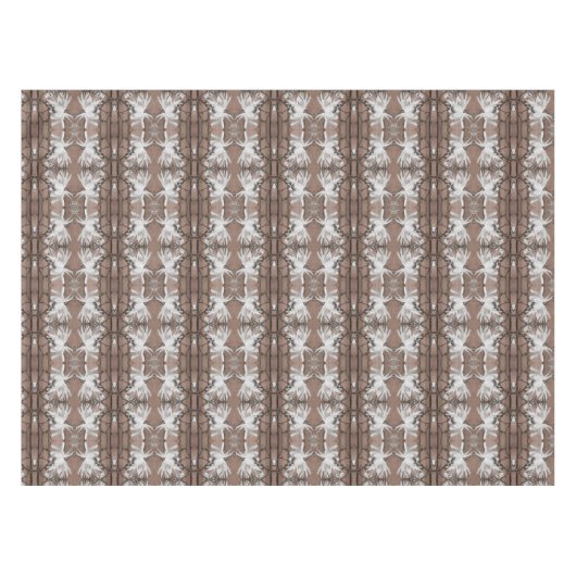 白い花 テーブルクロス (正面(横))