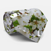 白い花 ネクタイ (ロール)