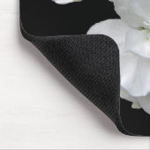 白い花 マウスパッド (コーナー)